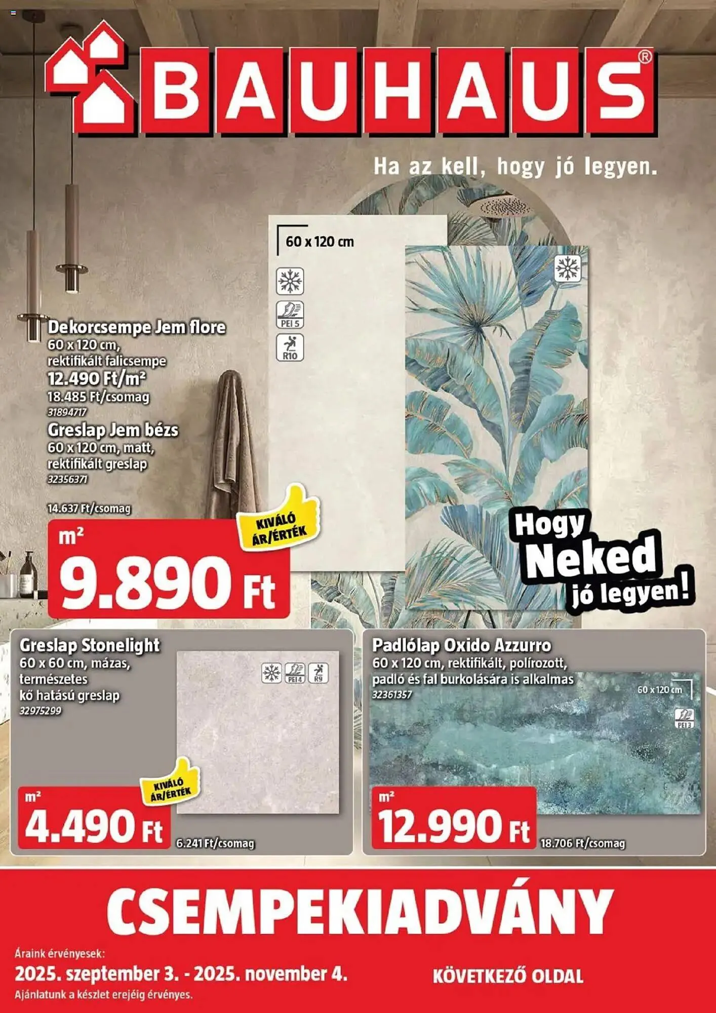 Bauhaus akciós újság - 1