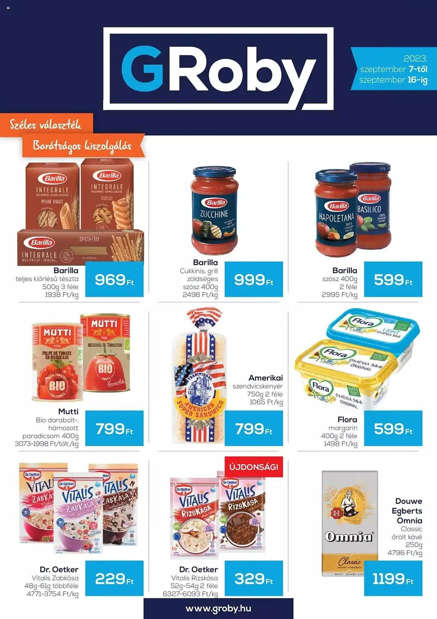 Katalógus GRoby akciós újság szeptember 7.-tól szeptember 16.-ig 2023. - Oldal 1