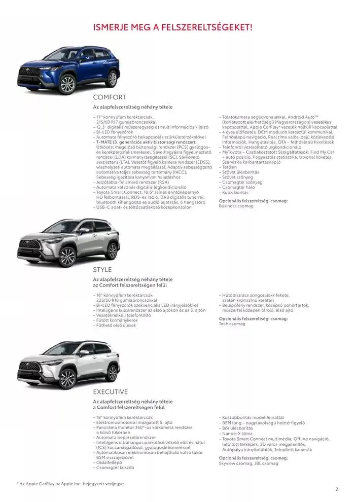 Katalógus Toyota Corolla Cross MY24 október 2.-tól október 2.-ig 2025. - Oldal 2