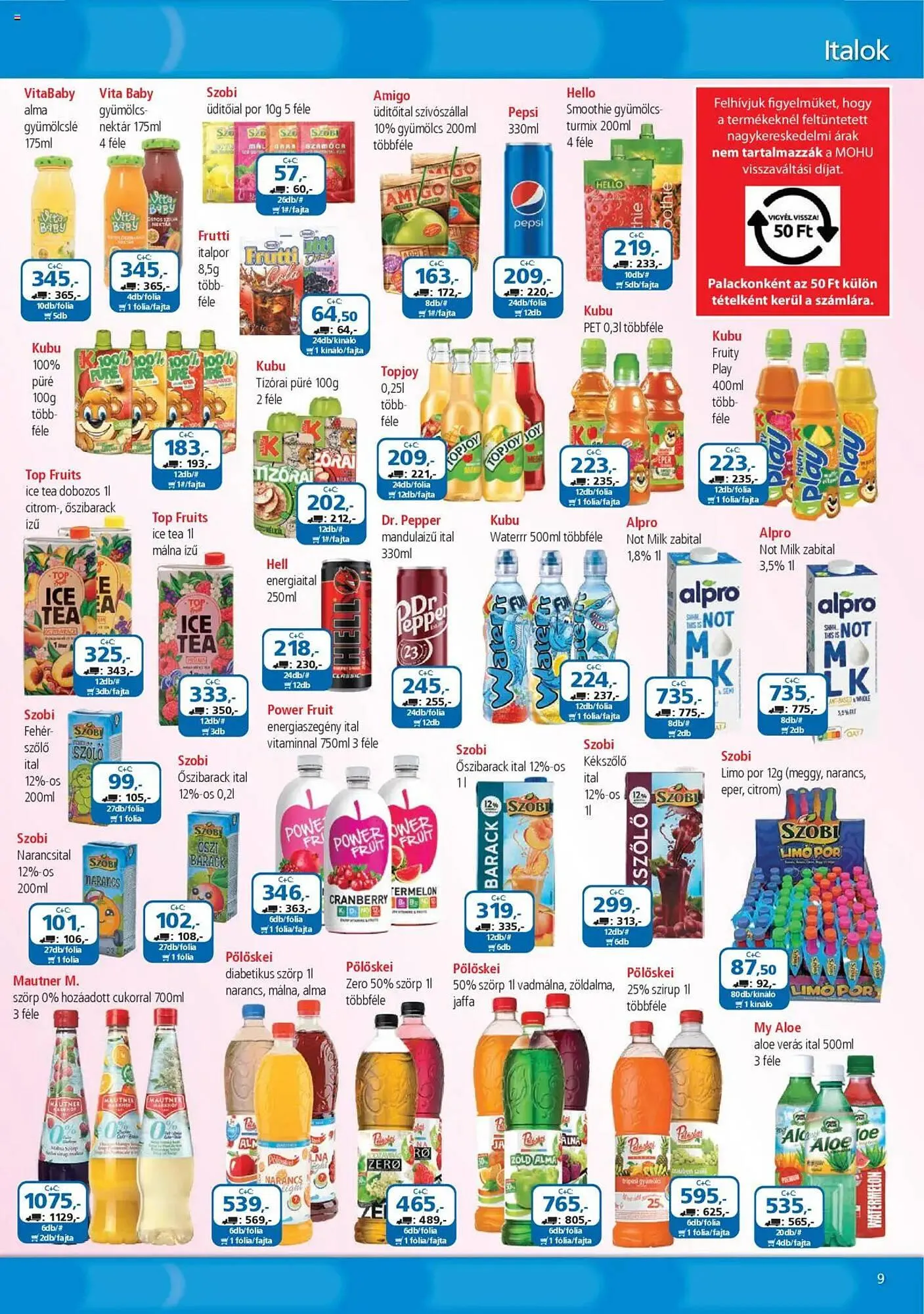 Katalógus ÁRKLUB akciós újság augusztus 1.-tól augusztus 31.-ig 2025. - Oldal 9