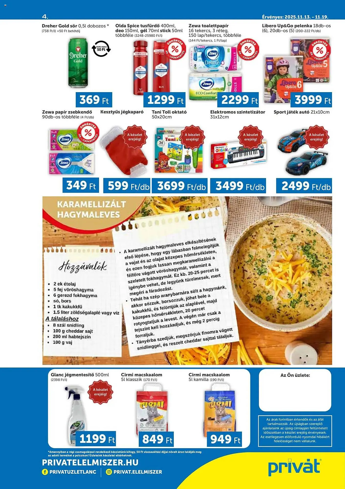Katalógus PRIVÁT akciós újság november 13.-tól november 19.-ig 2025. - Oldal 4