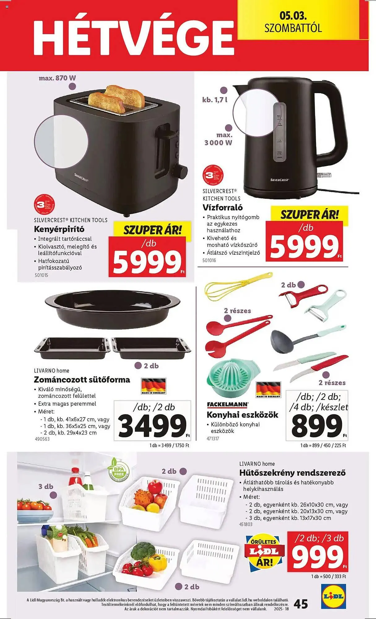 Katalógus Lidl akciós újság április 30.-tól május 7.-ig 2025. - Oldal 45