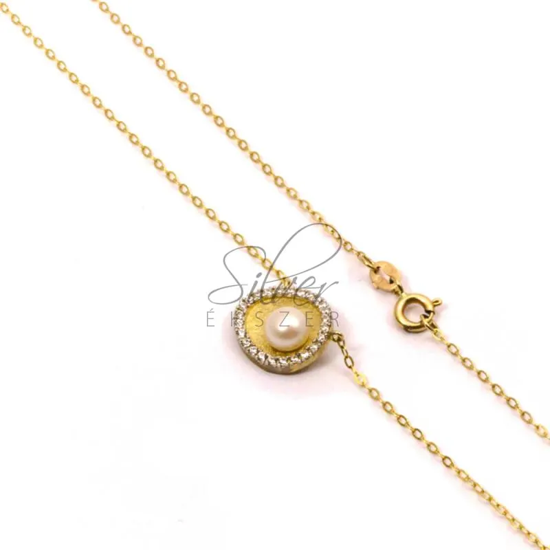 Sárga arany modern nyaklánc