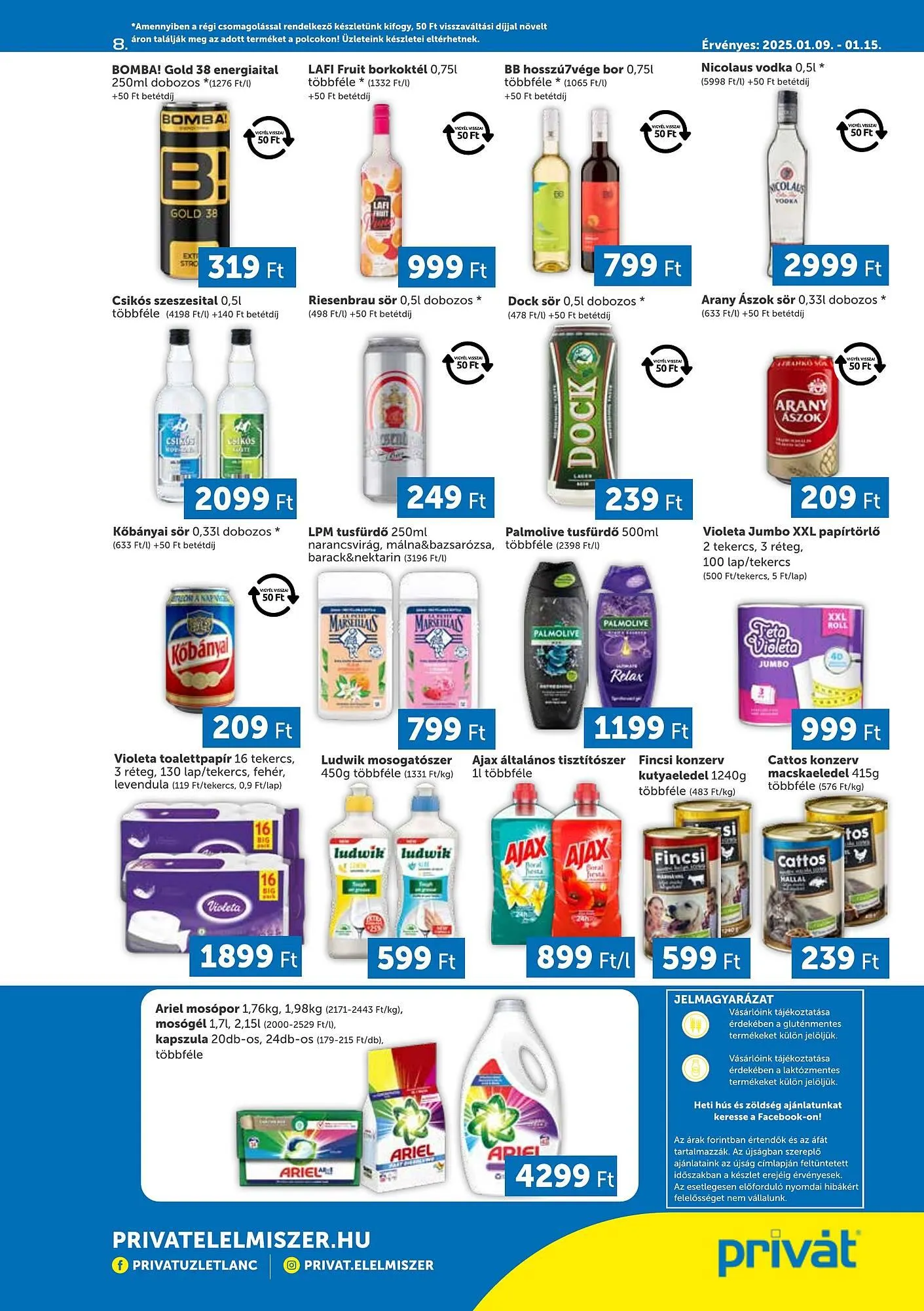 Katalógus PRIVÁT akciós újság január 9.-tól január 15.-ig 2025. - Oldal 8