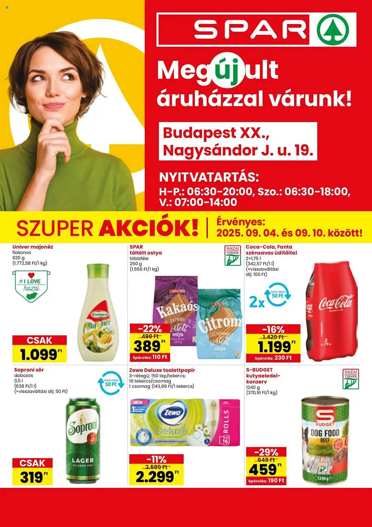 Katalógus Spar akciós újság szeptember 4.-tól szeptember 10.-ig 2025. - Oldal 1
