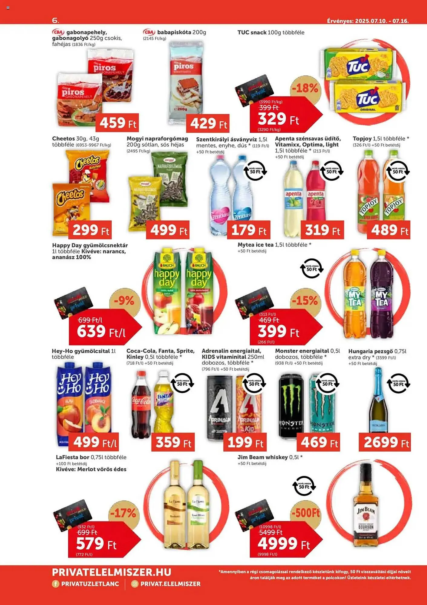 Katalógus PRIVÁT akciós újság július 10.-tól július 16.-ig 2025. - Oldal 6