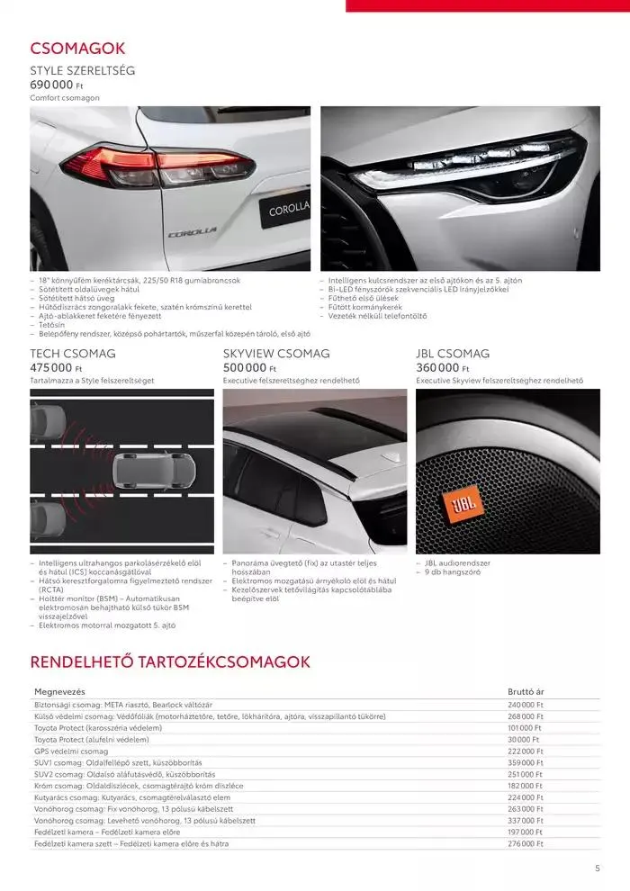 Katalógus Toyota Corolla Cross MY24 december 3.-tól december 3.-ig 2025. - Oldal 5