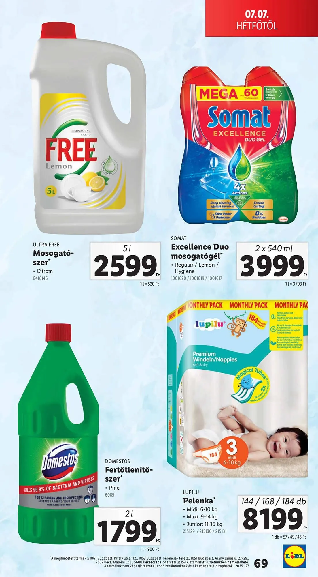 Katalógus Lidl akciós újság július 3.-tól július 9.-ig 2025. - Oldal 69