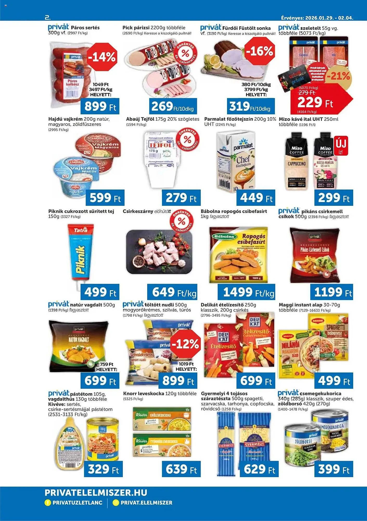 Katalógus PRIVÁT akciós újság január 29.-tól február 4.-ig 2026. - Oldal 2