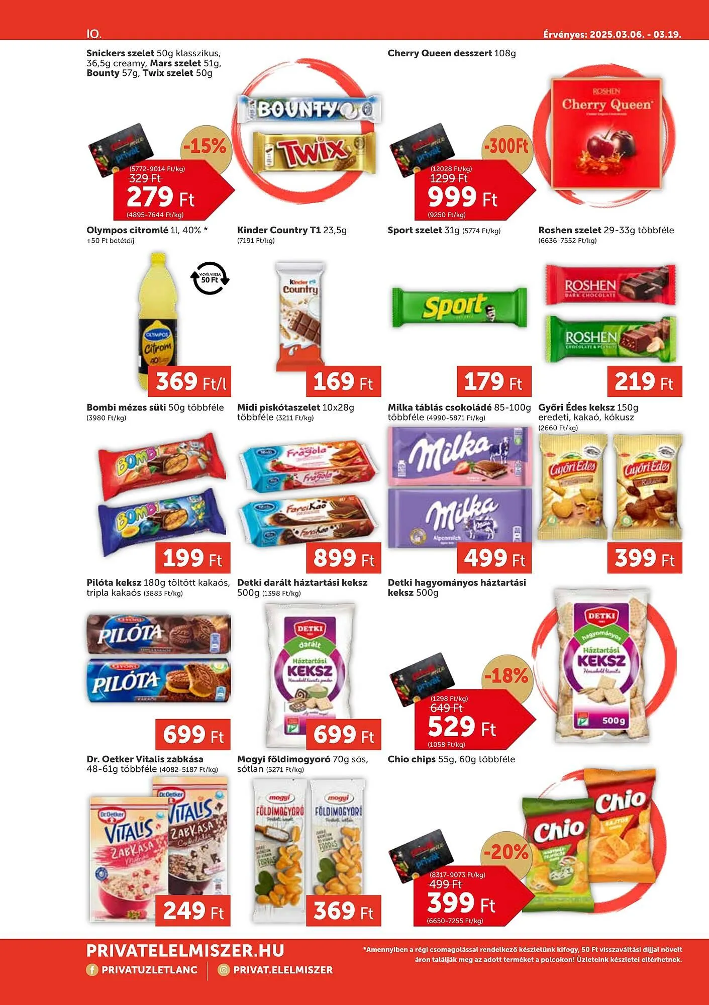 Katalógus PRIVÁT akciós újság március 6.-tól március 19.-ig 2025. - Oldal 10