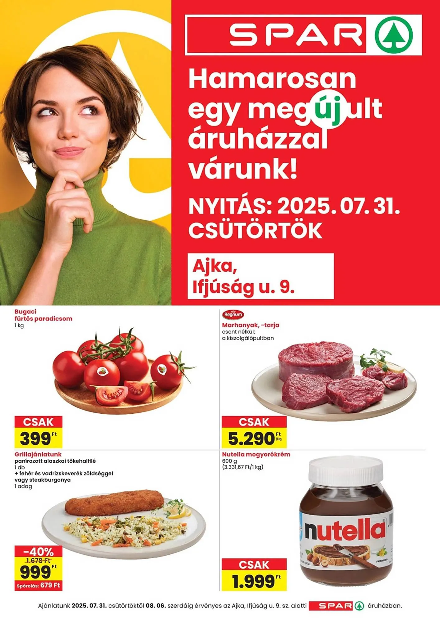 Katalógus Spar akciós újság július 31.-tól augusztus 6.-ig 2025. - Oldal 1