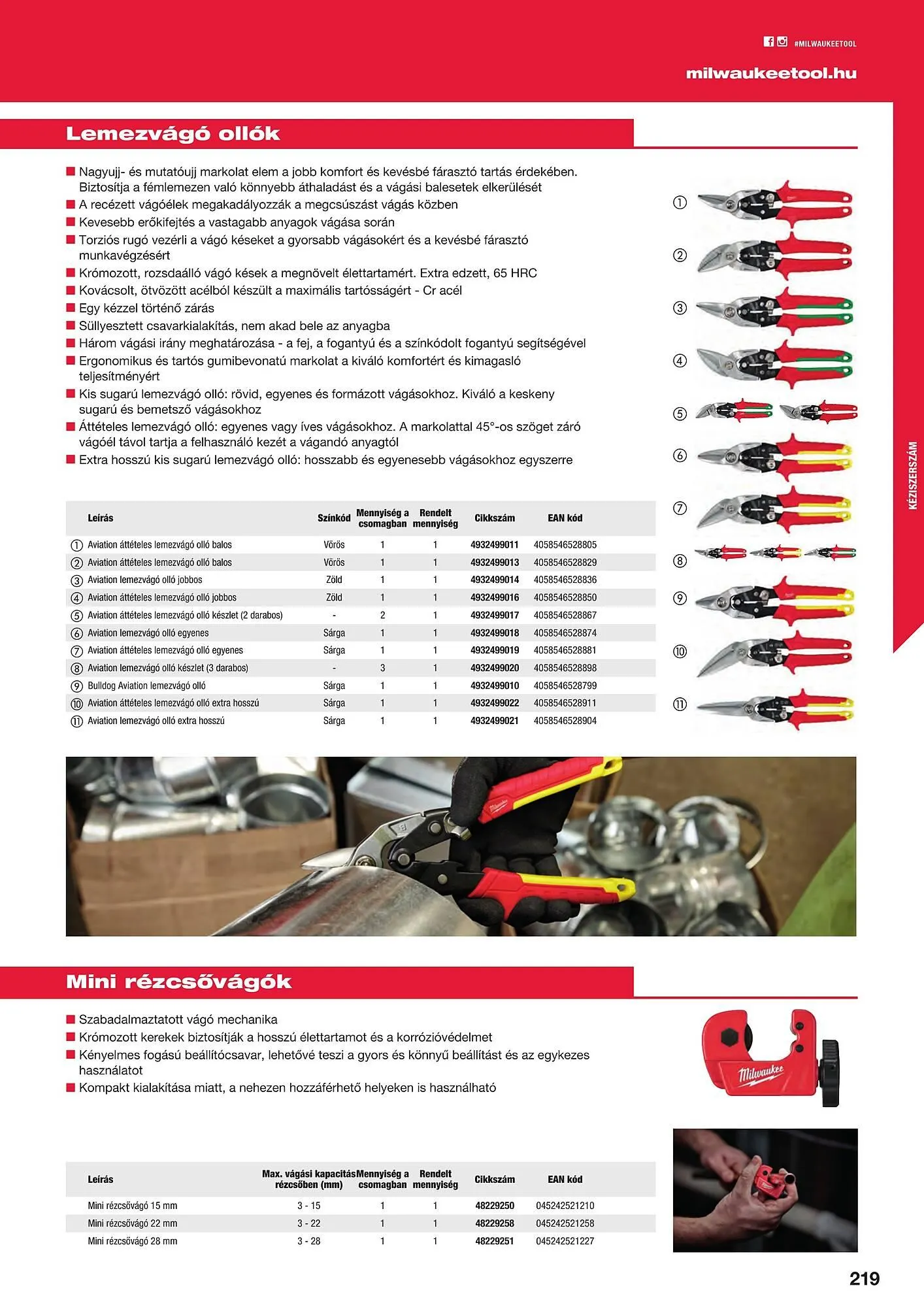 Katalógus Milwaukee akciós újság szeptember 16.-tól december 31.-ig 2025. - Oldal 219