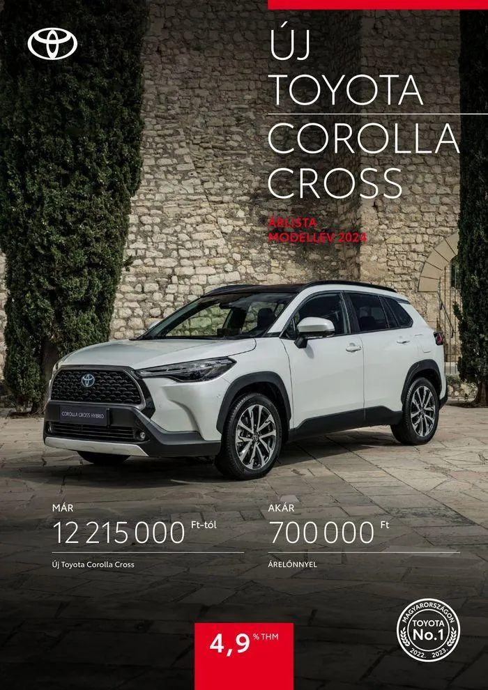 Katalógus Toyota Corolla Cross MY24 július 24.-tól július 24.-ig 2025. - Oldal 1