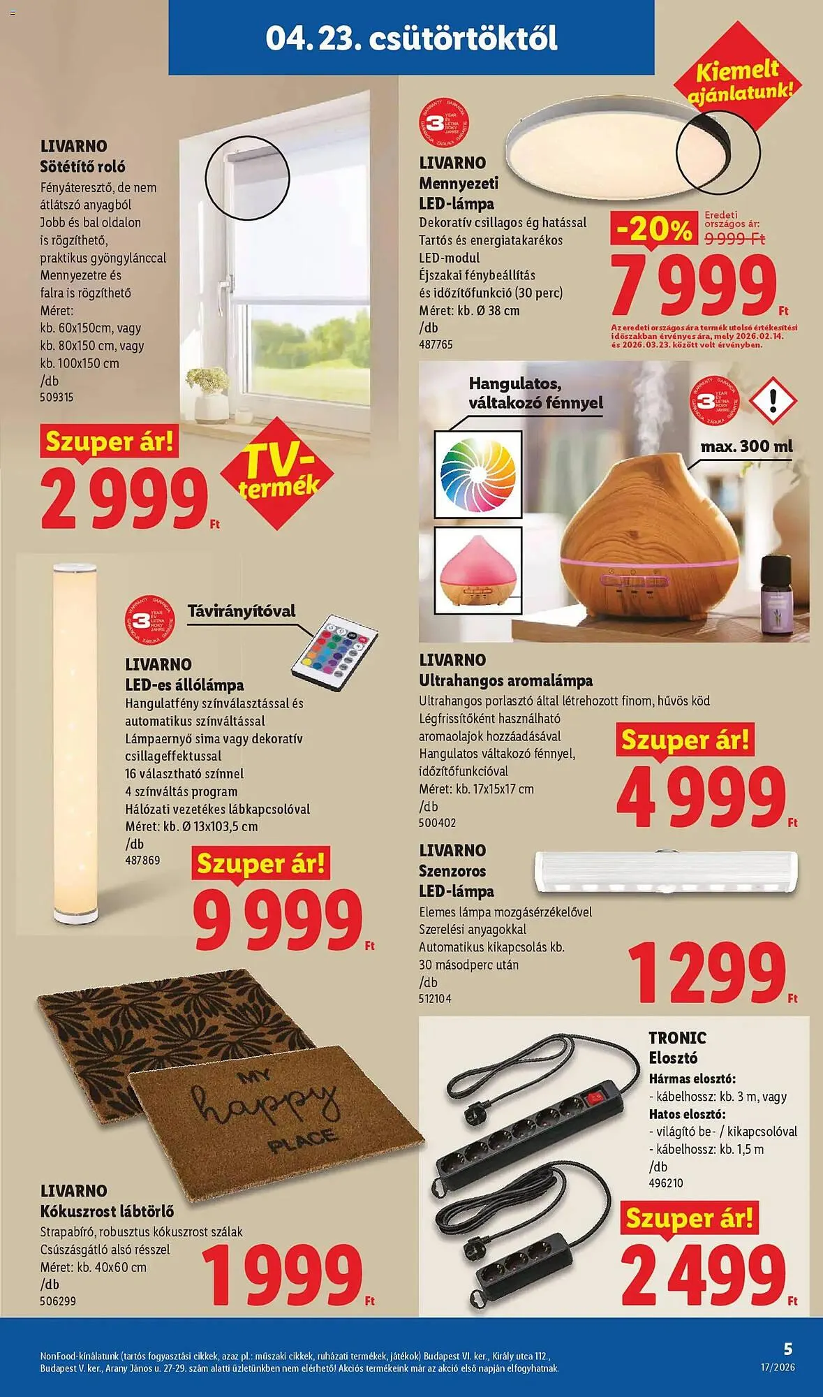 Katalógus Lidl akciós újság április 23.-tól április 29.-ig 2026. - Oldal 5