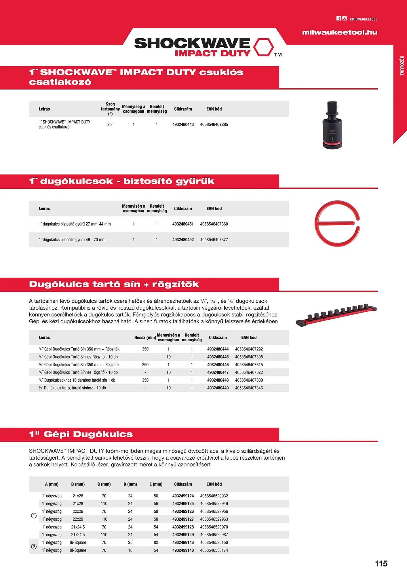 Katalógus Milwaukee akciós újság szeptember 16.-tól december 31.-ig 2025. - Oldal 115
