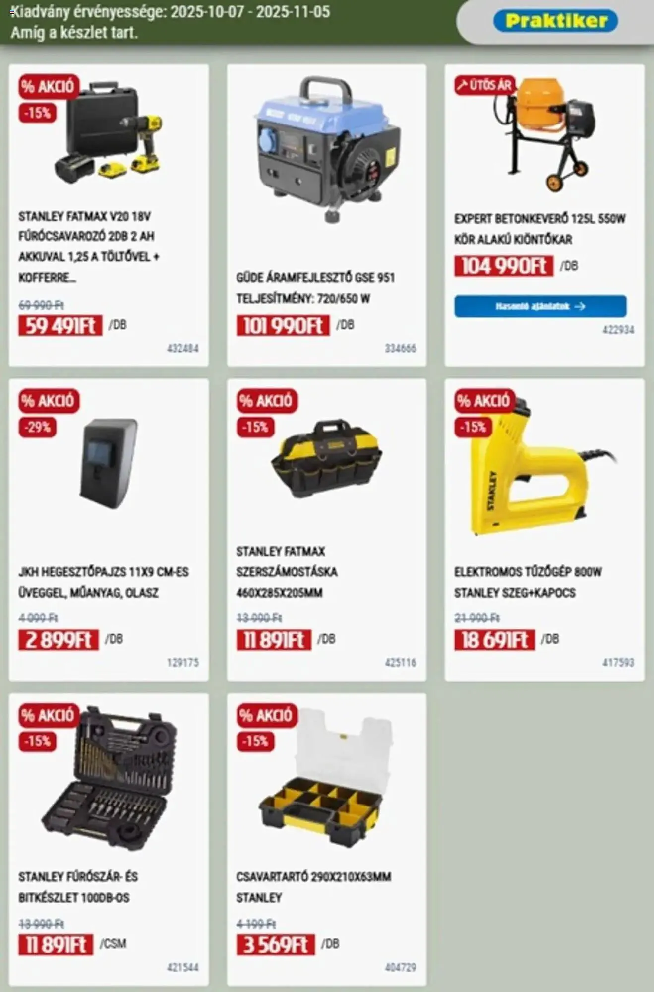Katalógus Praktiker akciós újság október 7.-tól november 5.-ig 2025. - Oldal 25