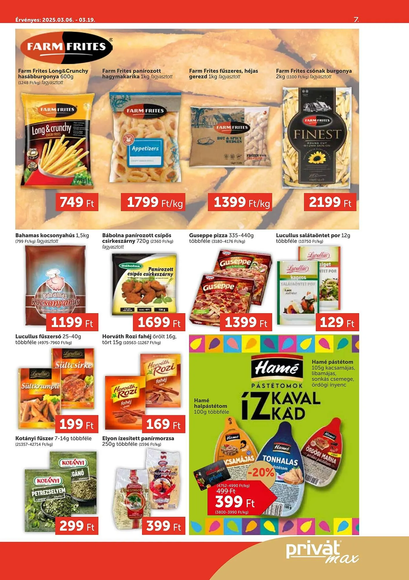 Katalógus PRIVÁT akciós újság március 6.-tól március 19.-ig 2025. - Oldal 7