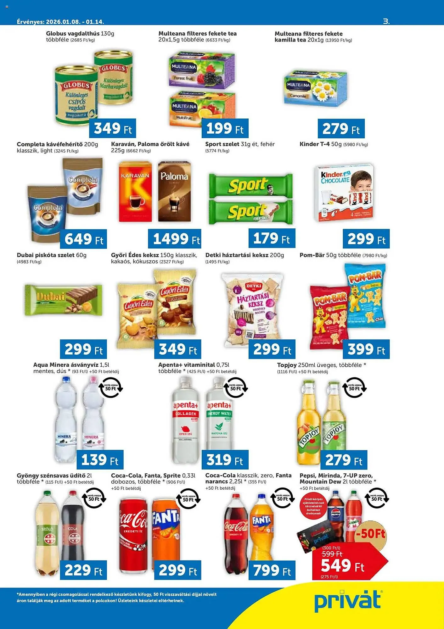 Katalógus PRIVÁT akciós újság január 8.-tól január 14.-ig 2026. - Oldal 3