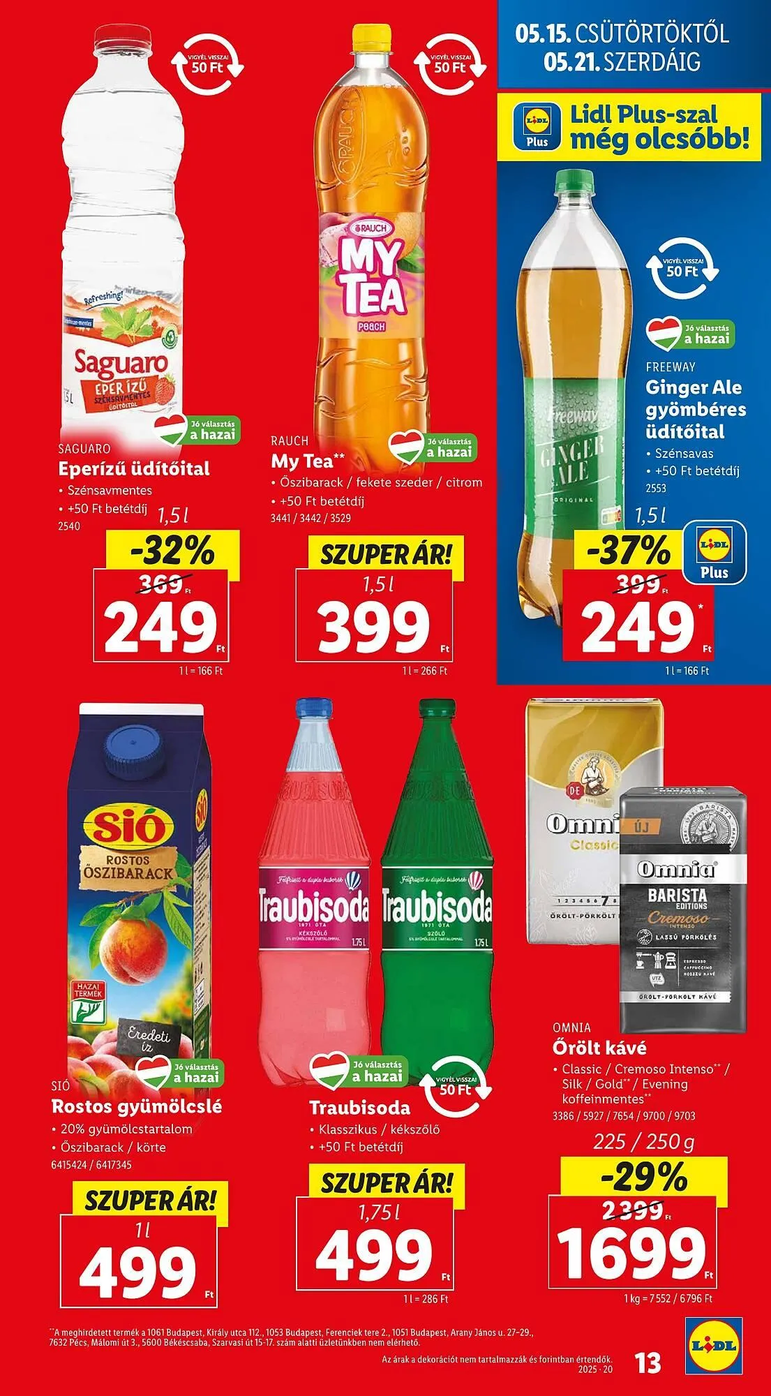 Katalógus Lidl akciós újság május 15.-tól május 21.-ig 2025. - Oldal 13