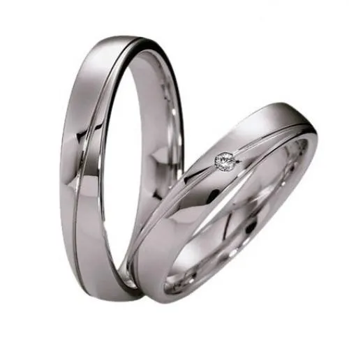 Fehér arany karikagyűrű