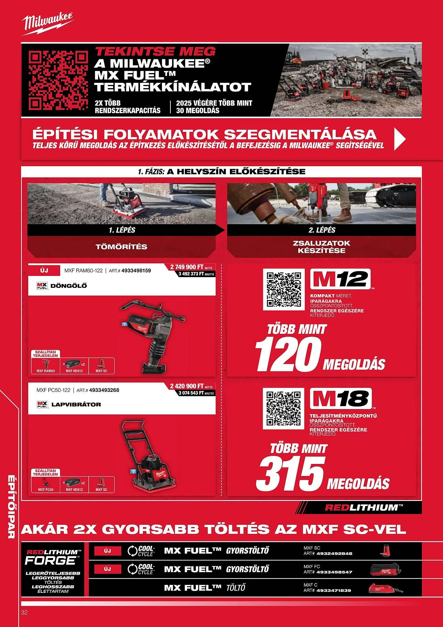 Katalógus Milwaukee akciós újság augusztus 1.-tól január 31.-ig 2026. - Oldal 32