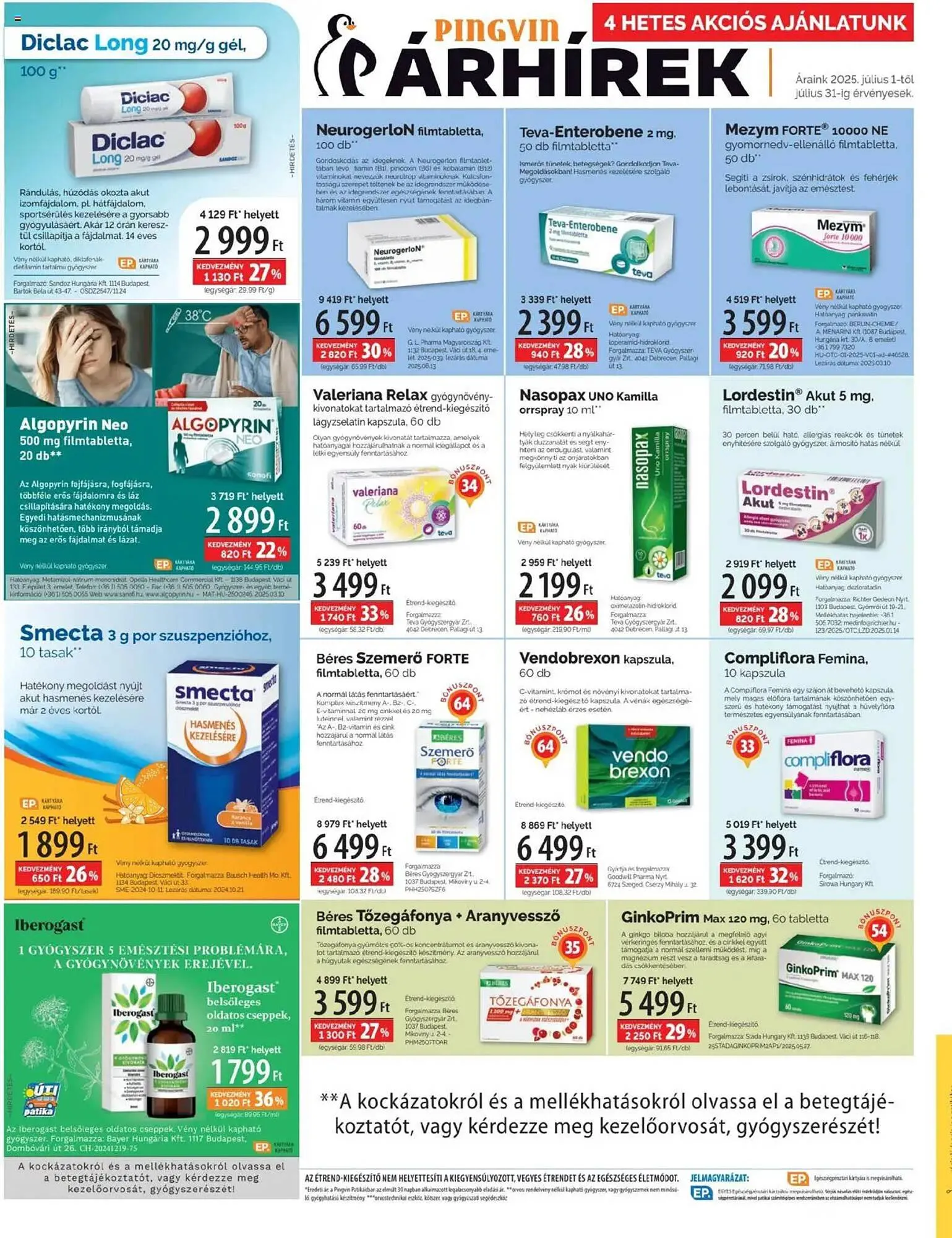 Katalógus Pingvin Patika akciós újság július 1.-tól július 31.-ig 2025. - Oldal 4