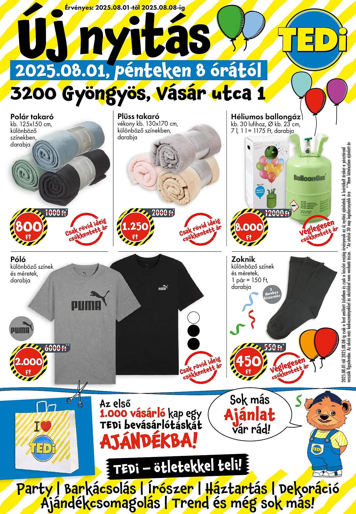 Katalógus Tedi akciós újság augusztus 1.-tól augusztus 8.-ig 2025. - Oldal 1