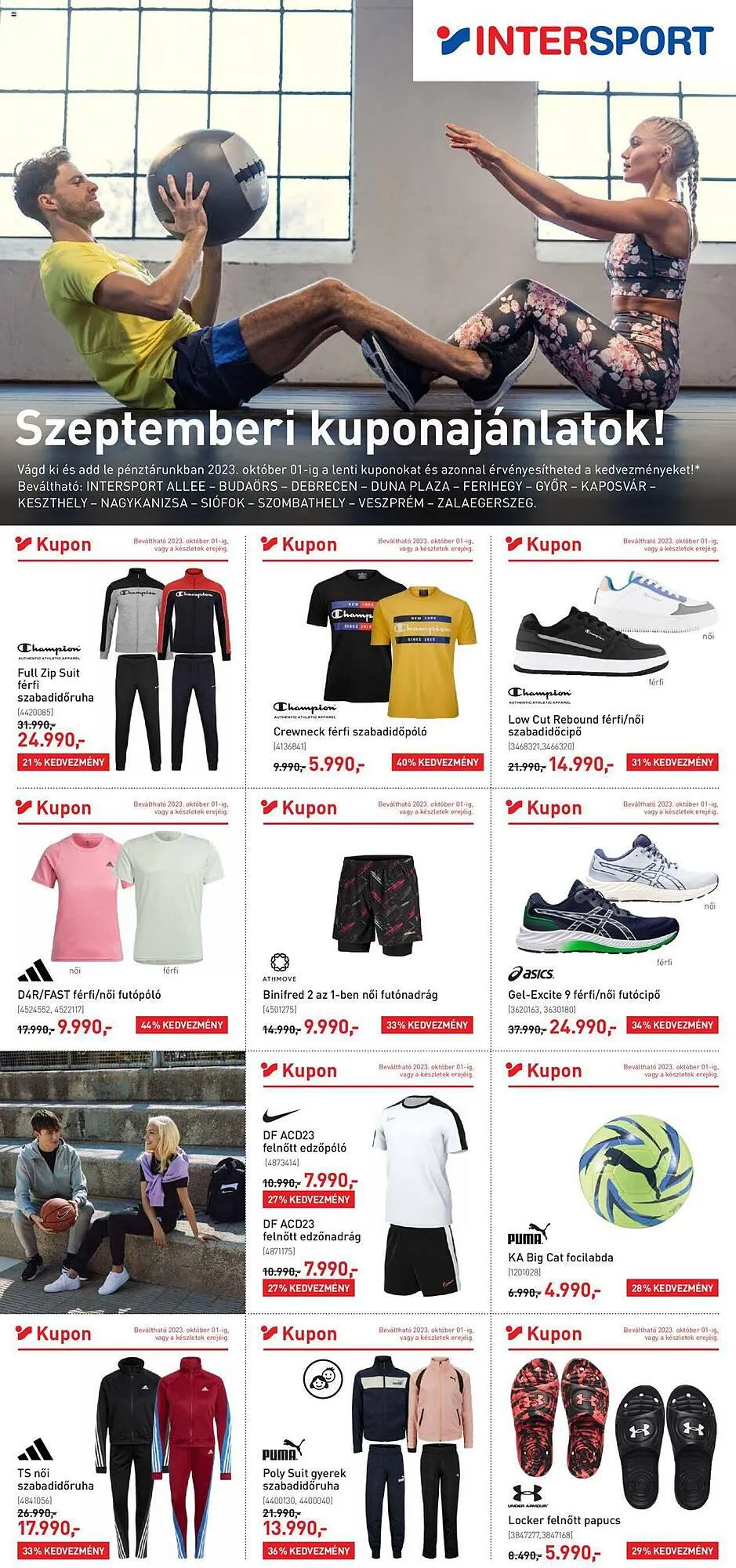 Katalógus Intersport akciós újság szeptember 12.-tól október 1.-ig 2023. - Oldal 1