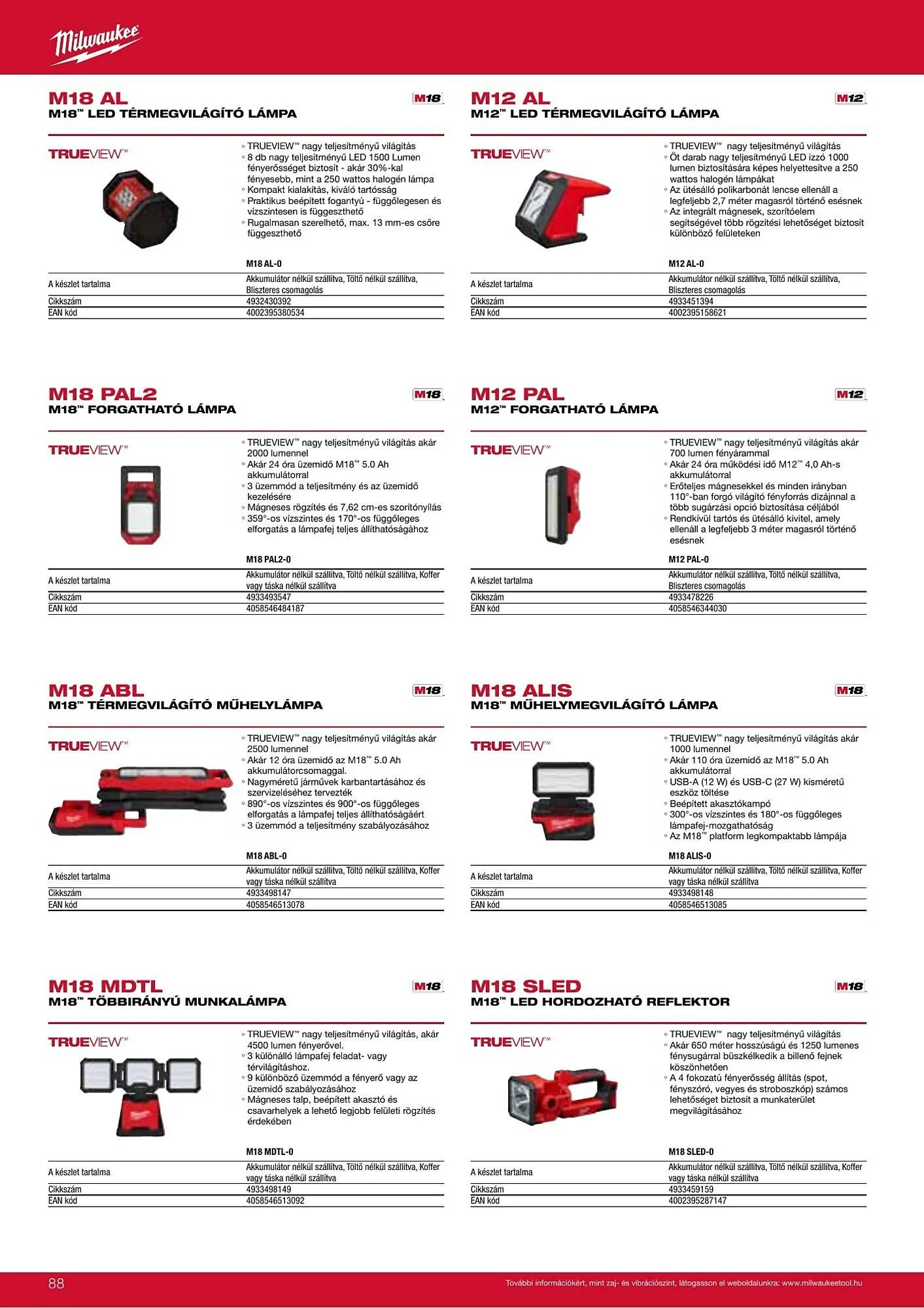Katalógus Milwaukee akciós újság szeptember 16.-tól december 31.-ig 2026. - Oldal 88