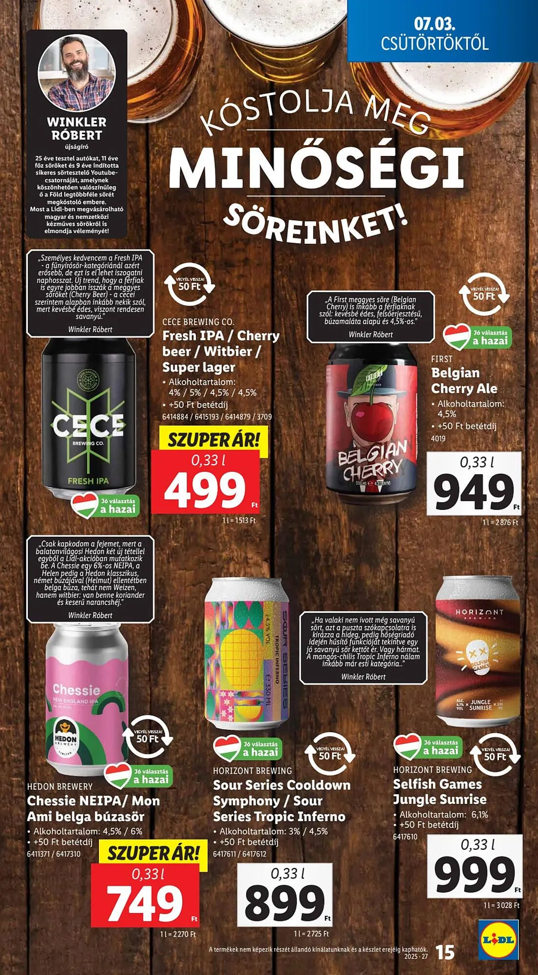 Katalógus Lidl akciós újság július 3.-tól július 9.-ig 2025. - Oldal 15