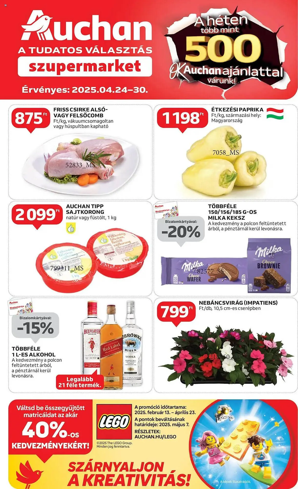 Katalógus Auchan akciós újság április 24.-tól április 30.-ig 2025. - Oldal 1