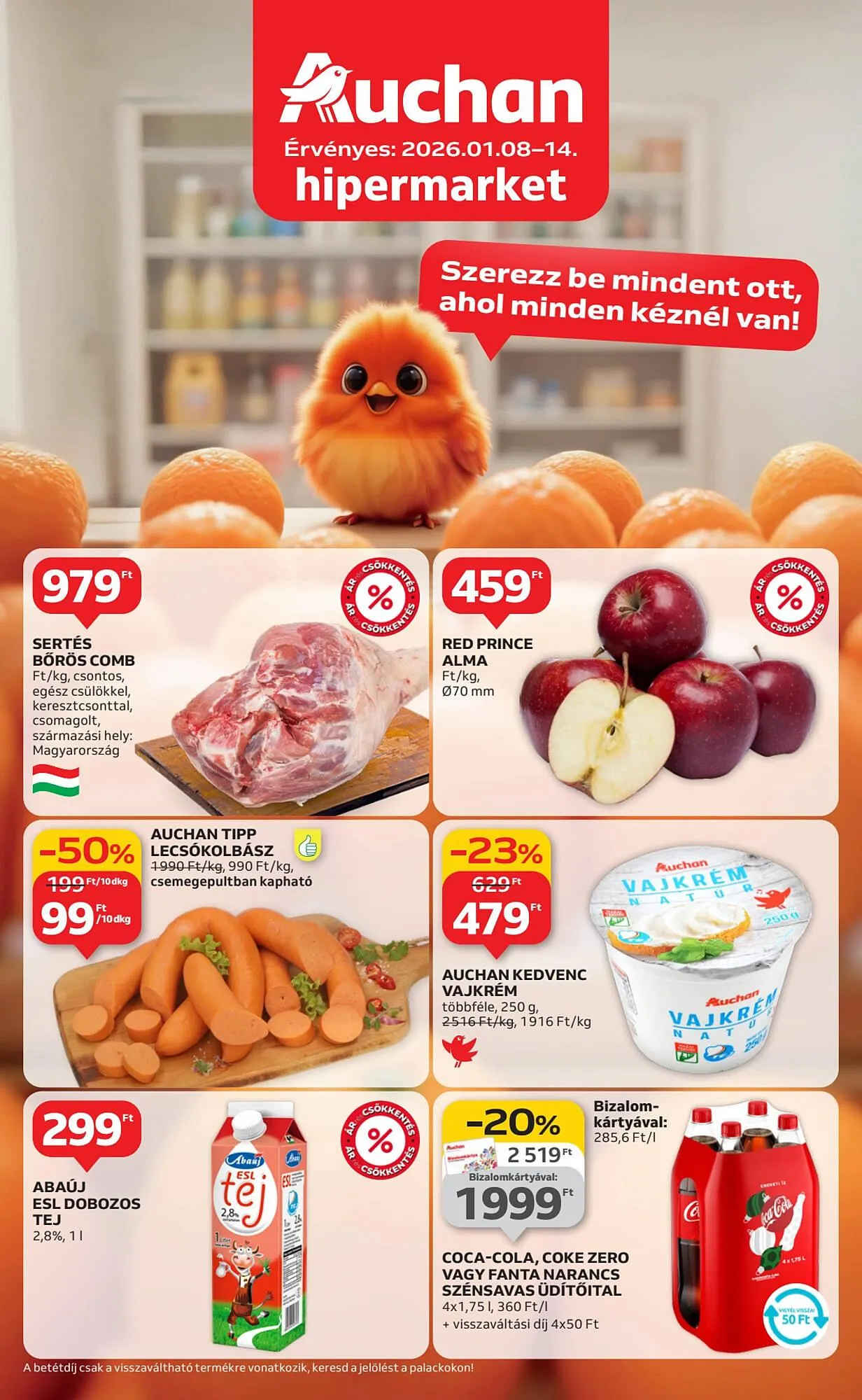 Katalógus Auchan akciós újság január 8.-tól január 14.-ig 2026. - Oldal 1