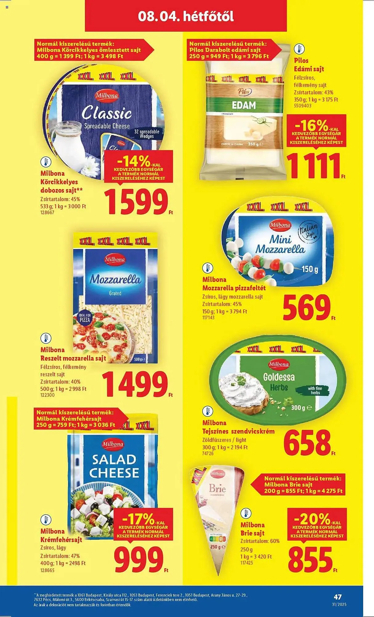 Katalógus Lidl akciós újság július 31.-tól augusztus 6.-ig 2025. - Oldal 47