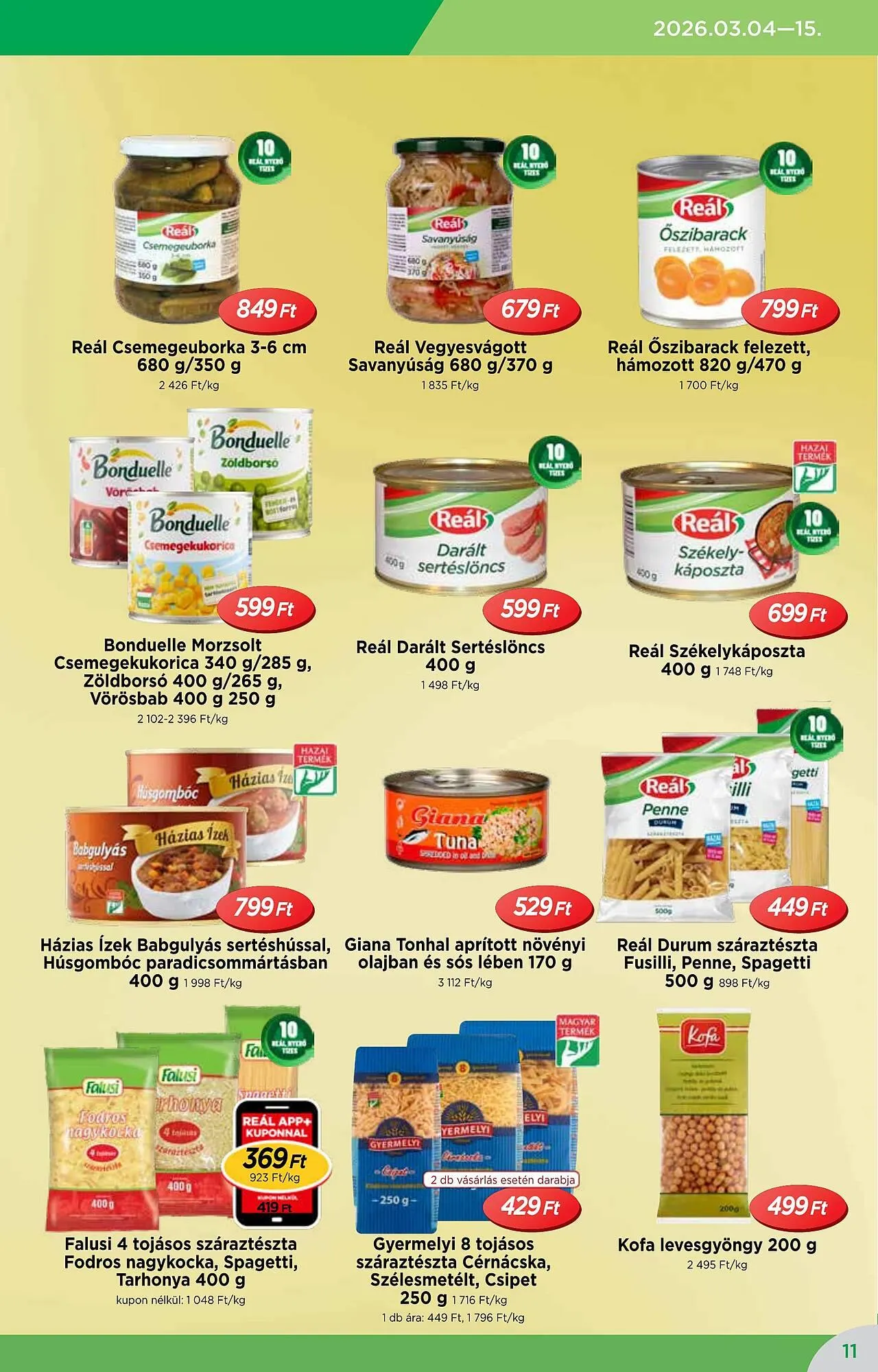 Katalógus Real akciós újság március 4.-tól március 15.-ig 2026. - Oldal 11