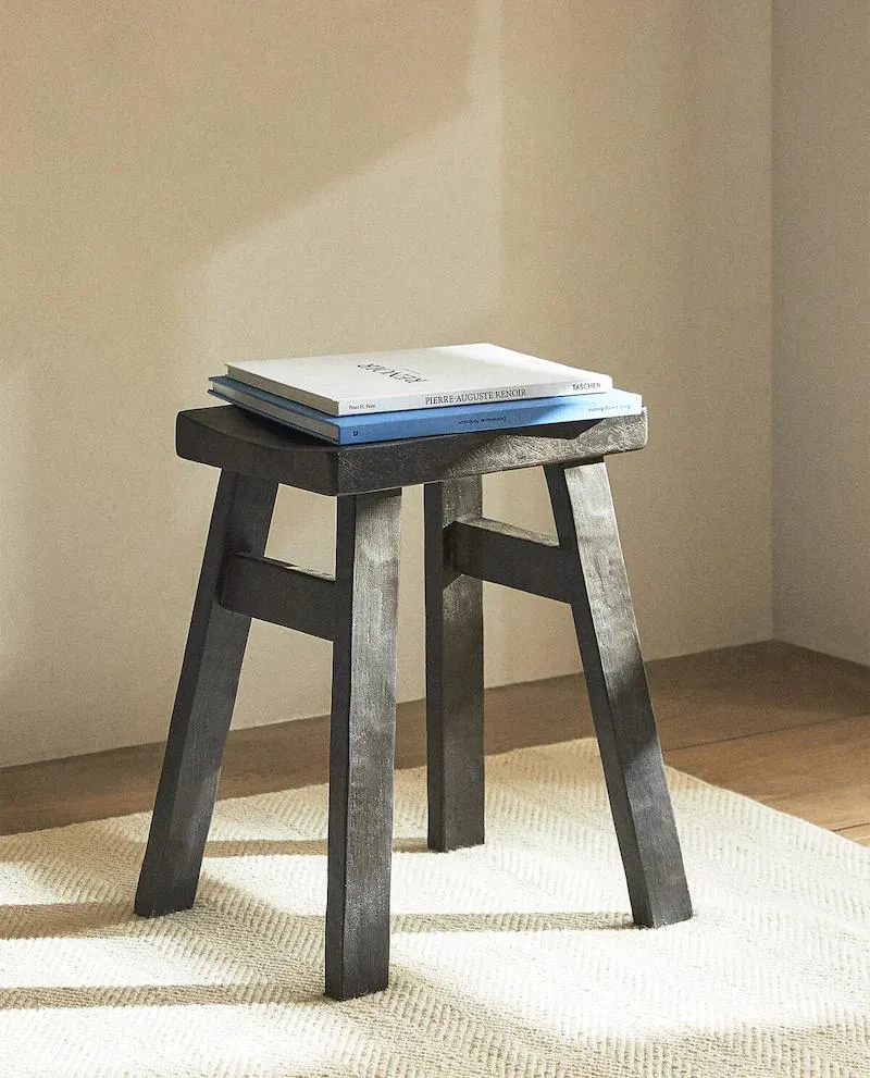 IRREGULAR TEXTURED LOW STOOL