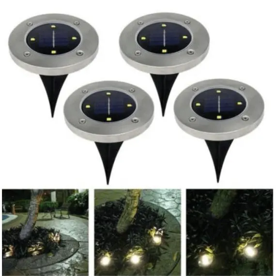 Leszúrható napelemes kerti lámpa 4db-os szett
