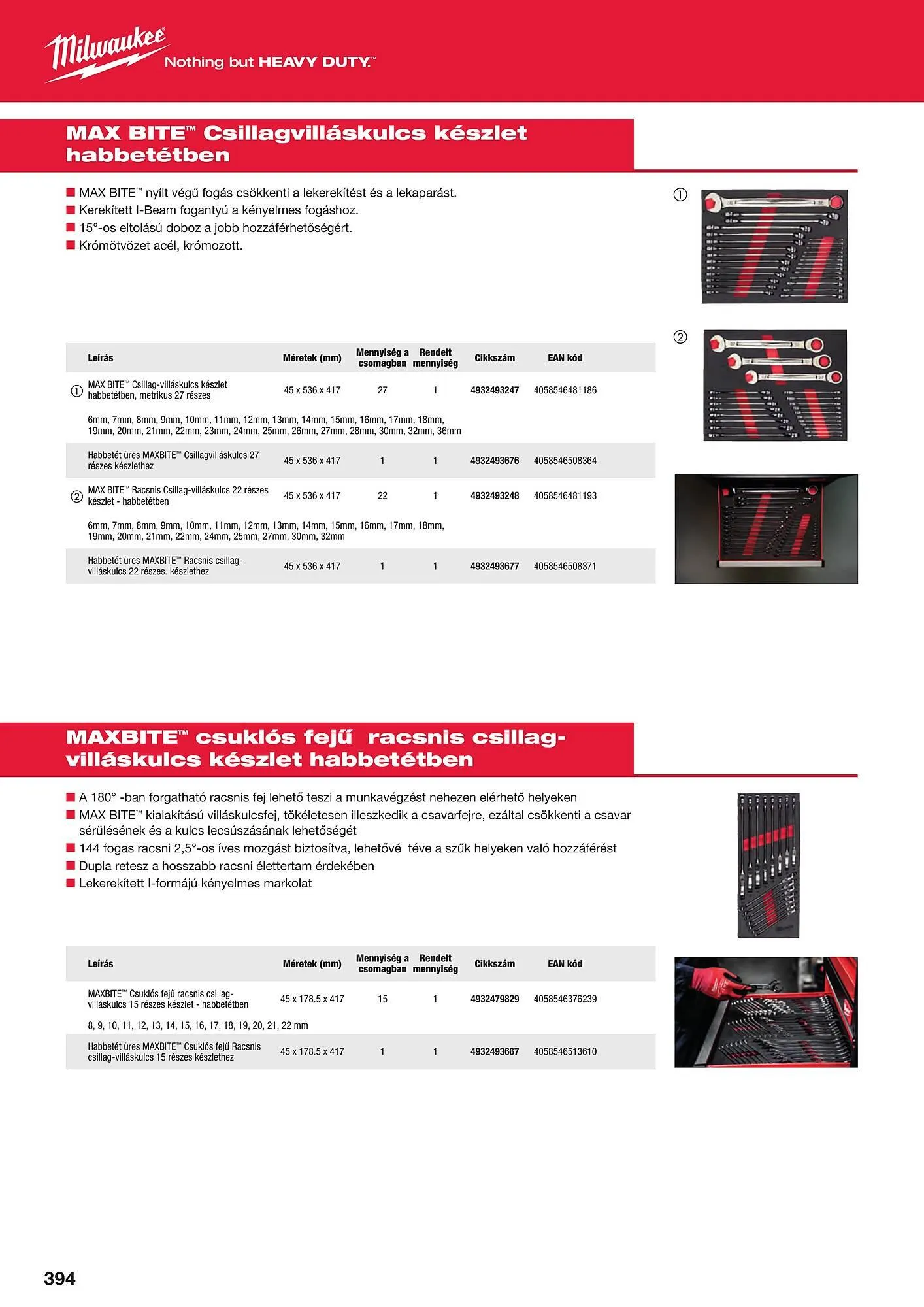 Katalógus Milwaukee akciós újság szeptember 16.-tól december 31.-ig 2025. - Oldal 394