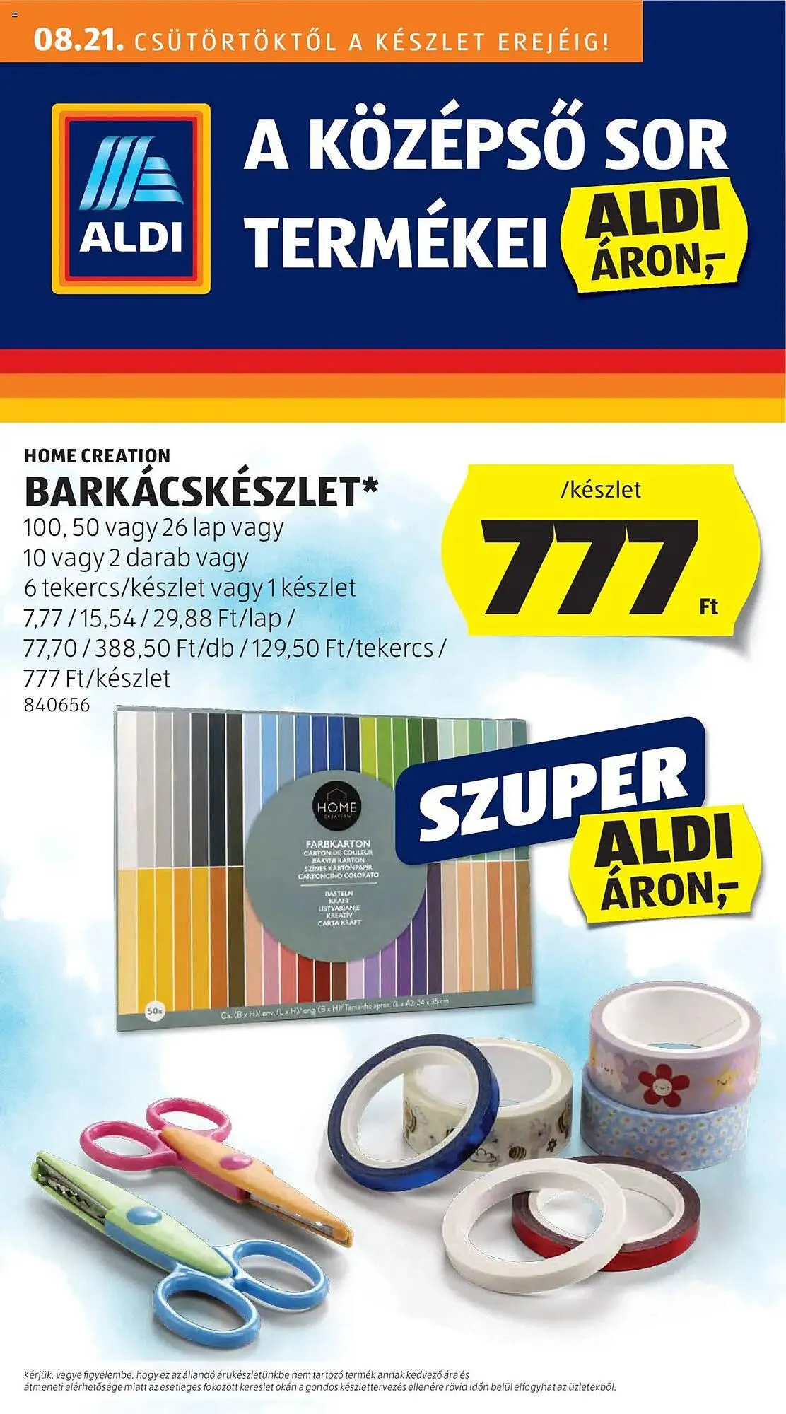 Katalógus ALDI akciós újság augusztus 21.-tól szeptember 3.-ig 2025. - Oldal 1