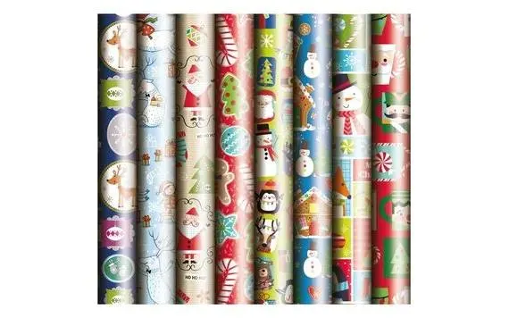 Karácsonyi csomagolópapír tekercs 200x70 gyermeknek mix No.6