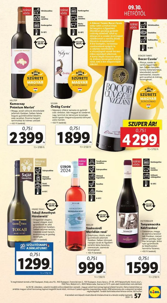 Katalógus Akciós újság – 39. hét szeptember 26.-tól október 2.-ig 2024. - Oldal 57