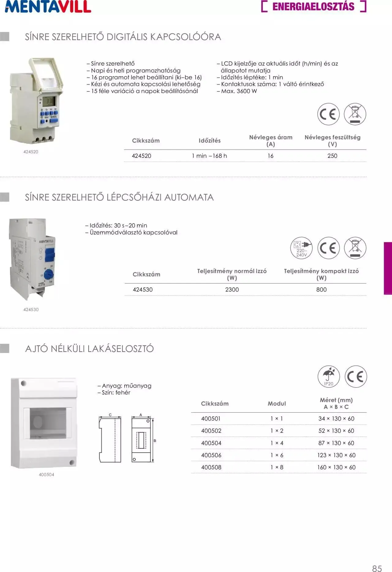 Katalógus Mentavill - Termékkatalógus 2022-2023 december 21.-tól december 31.-ig 2024. - Oldal 86