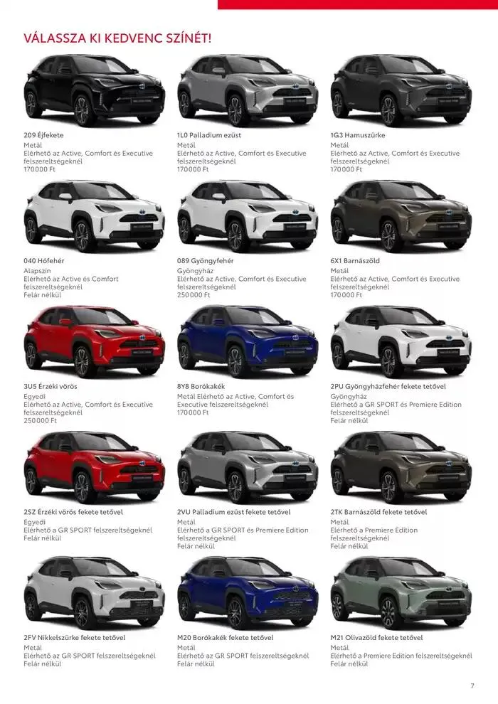 Katalógus Toyota Új YARIS CROSS február 11.-tól február 11.-ig 2026. - Oldal 7