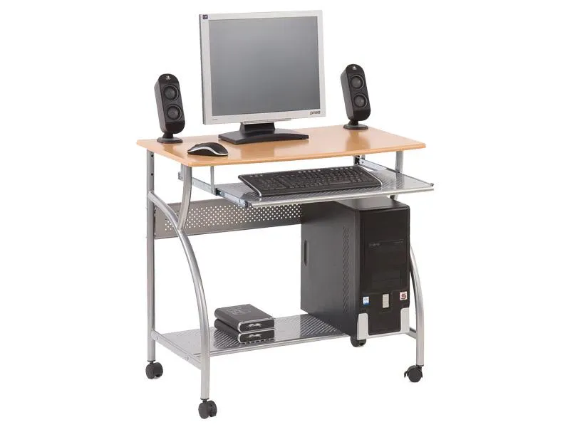 HAL-B6 számítógépasztal (görgős, fémvázas)