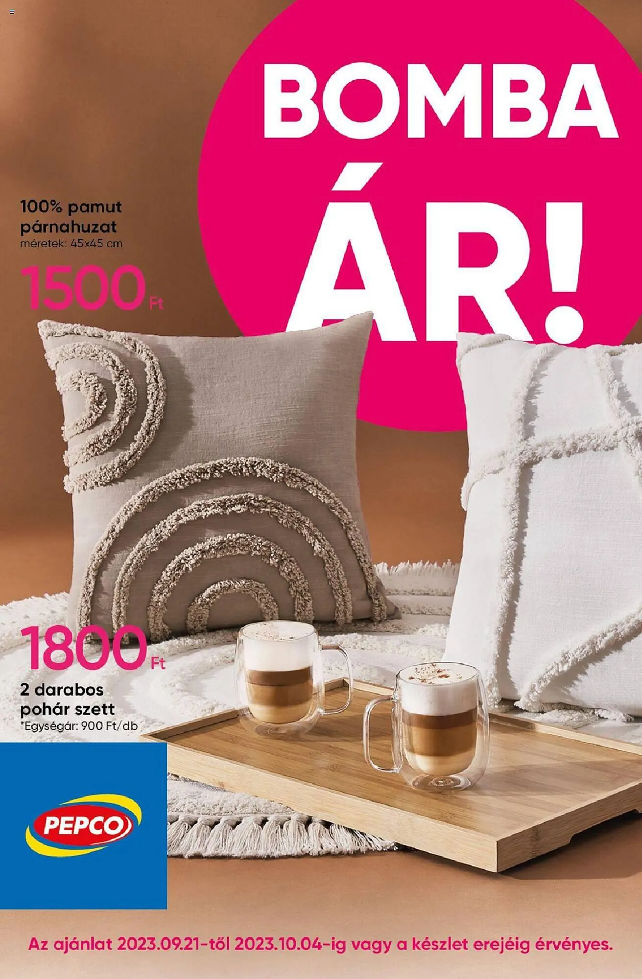 Katalógus Pepco akciós újság szeptember 21.-tól október 4.-ig 2023. - Oldal 1