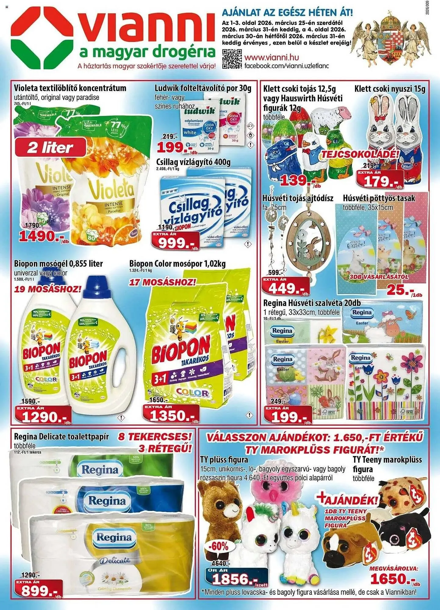 Katalógus Vianni Drogéria akciós újság március 25.-tól március 31.-ig 2026. - Oldal 1