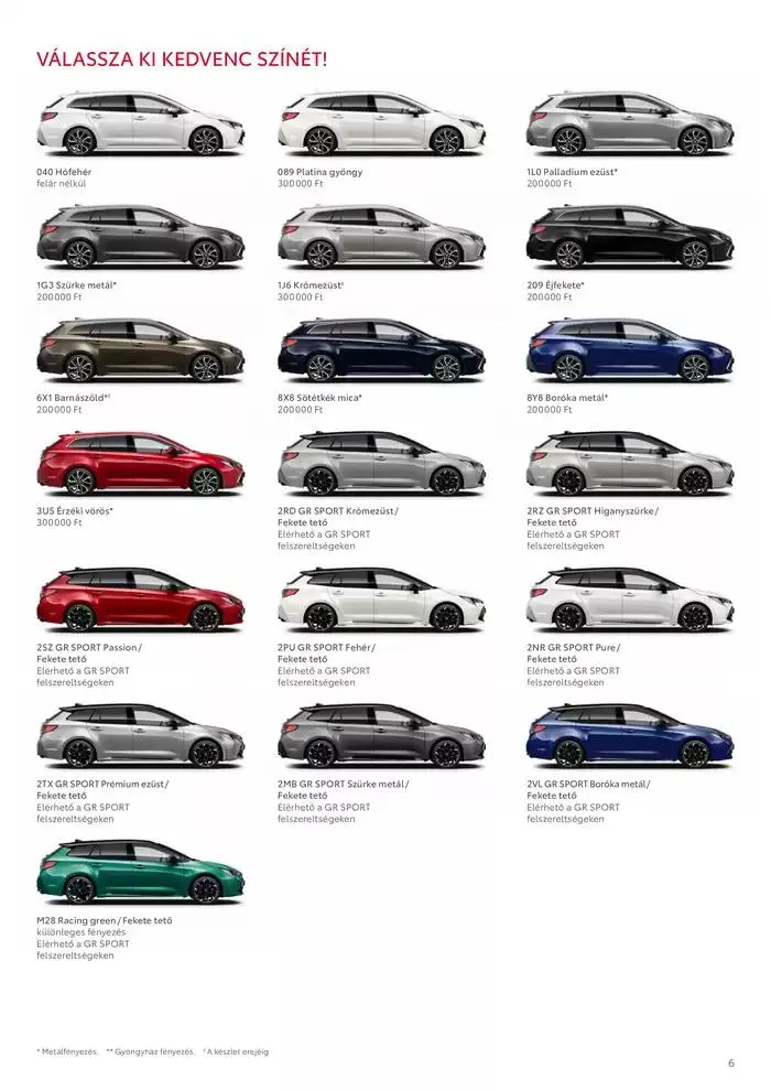 Katalógus Toyota Corolla TS MY24 október 2.-tól október 2.-ig 2025. - Oldal 6
