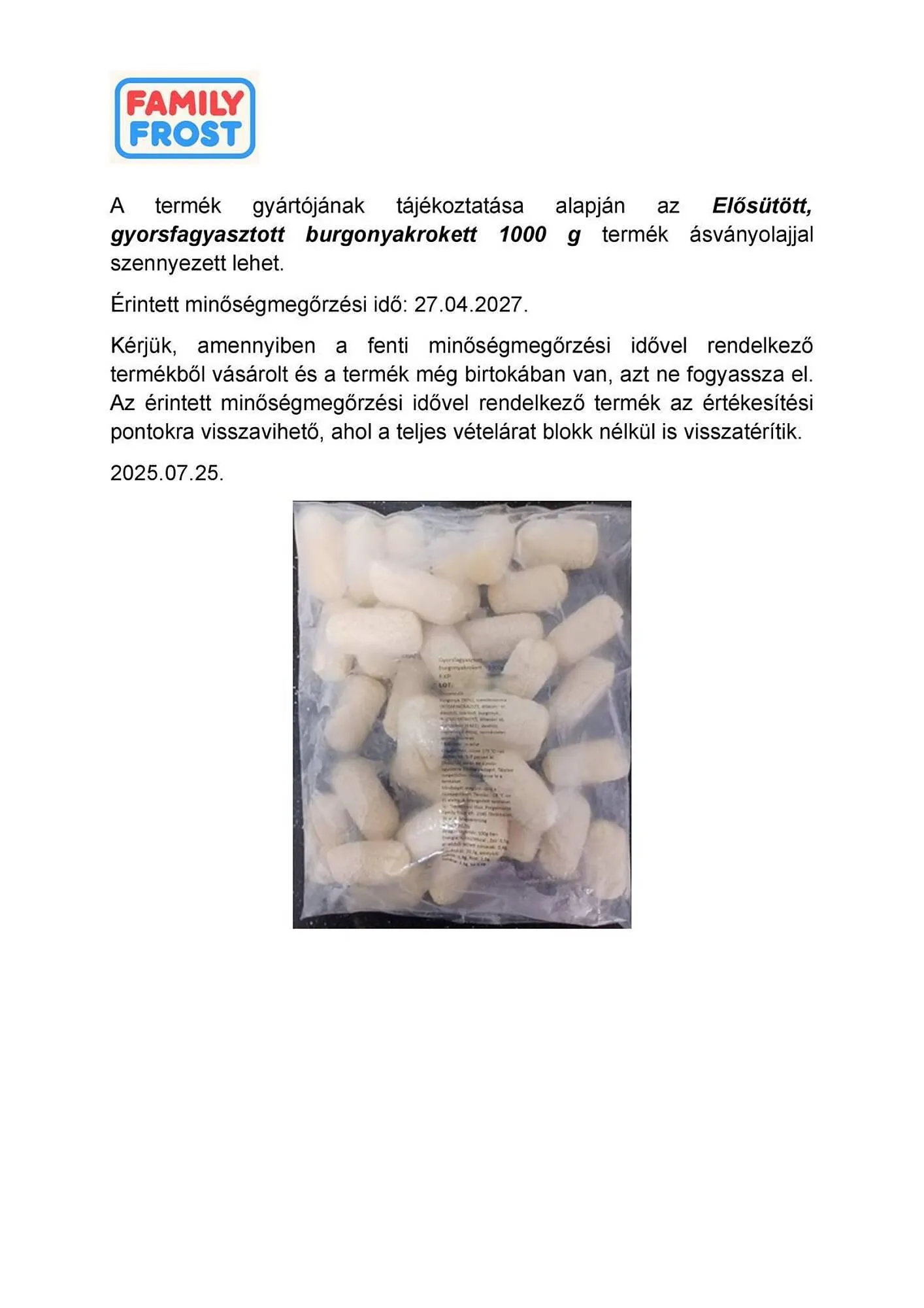 Family Frost akciós újság - 1