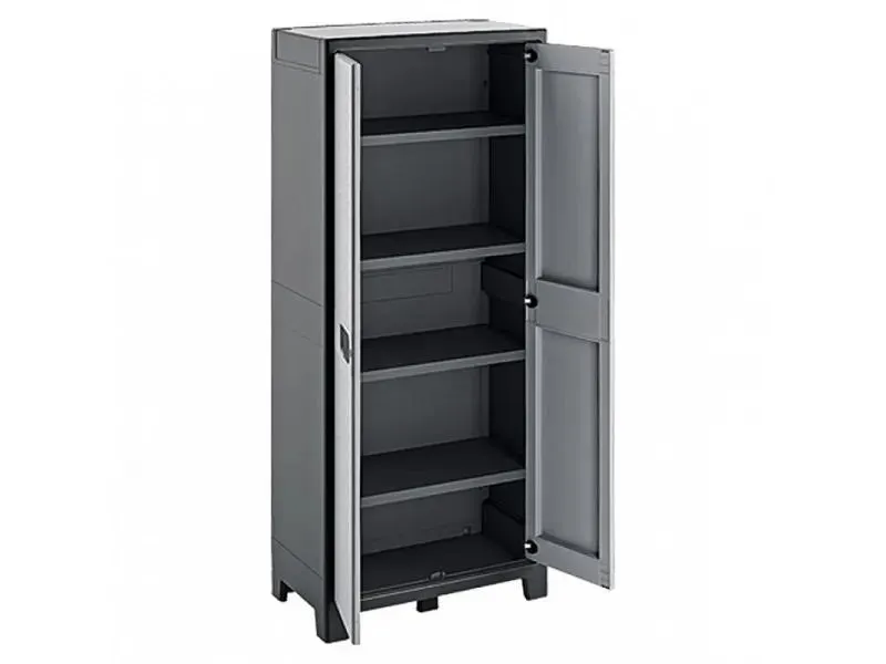 REGALUX SPACE LINE - műanyag szekrény (4 polcos) 182x44x80cm