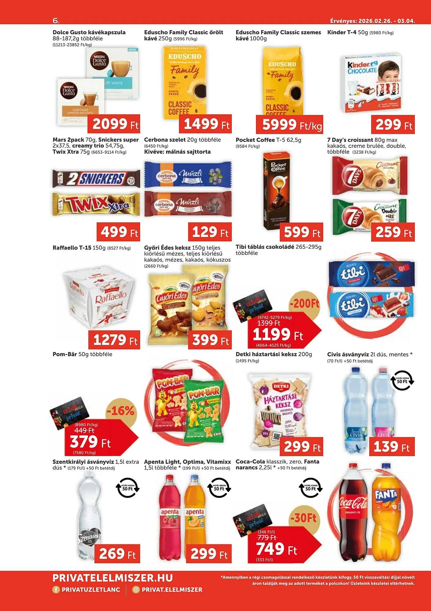 Katalógus PRIVÁT akciós újság február 26.-tól március 4.-ig 2026. - Oldal 6