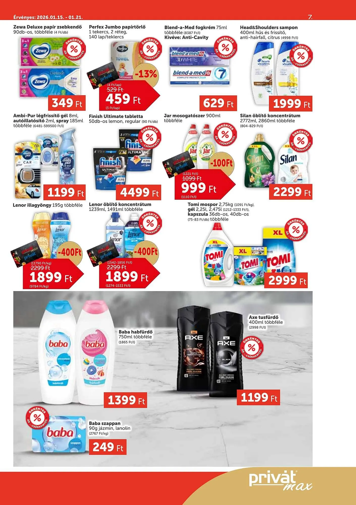 Katalógus PRIVÁT akciós újság január 15.-tól január 21.-ig 2026. - Oldal 7